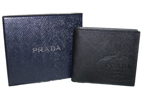 prada zip wallet men|prada billfold wallet.